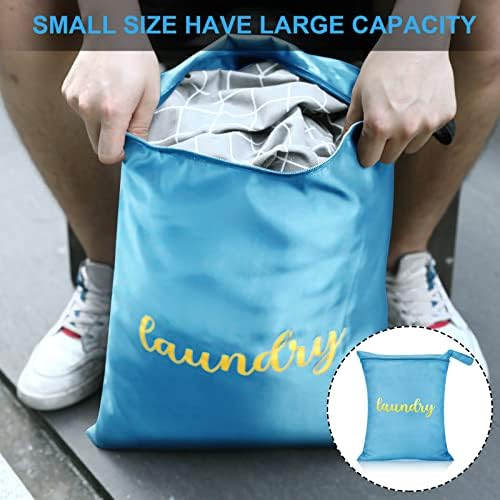 Shappy 2 Adet seyahat çamaşır torbaları su geçirmez ıslak çanta yıkanabilir kirli Giysiler Yeniden Kullanılabilir
