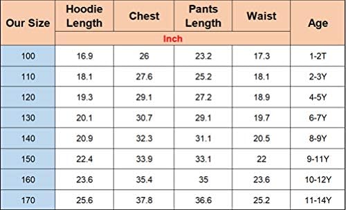 Waroost Unisex Çocuk Grafik Eşofman Kapşonlu Kıyafet, Çocuklar Ghostbusters svetşört + Uzun Pantolon 6 Renk