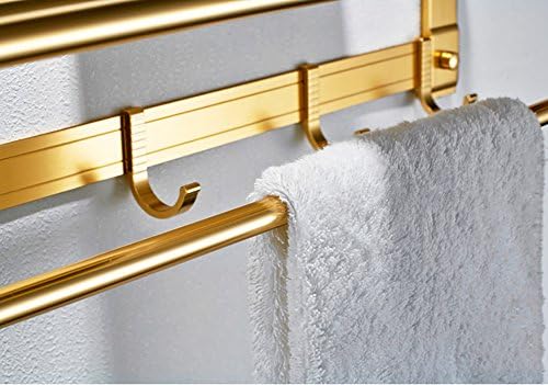Havlu rafı, Banyo rafları Altın banyo rafları Duvara monte katlanır havlu askısı Uzay alüminyum havlu demiri-A