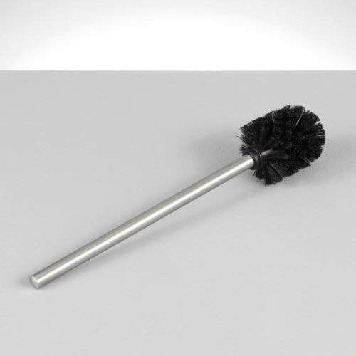 Zeller Replacement Tuvalet Fırçası, Paslanmaz Çelik, Siyah, 7,5 x 39,5 cm
