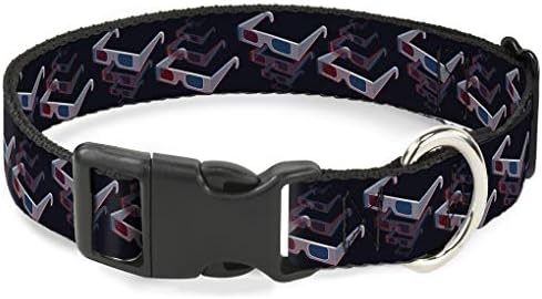 Toka-Aşağı Kedi Yaka Ayrılıkçı 3 D Gözlük Siyah 9 ila 15 İnç 0,5 inç Genişliğinde