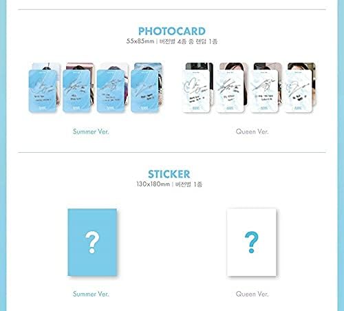 K-POP Cesur Kızlar 5. Mini Albüm [Yaz Kraliçesi] Kraliçe Ver. CD+84 p P. kitap+Fotoğraflı+Kartpostal + Etiket Mühürlü