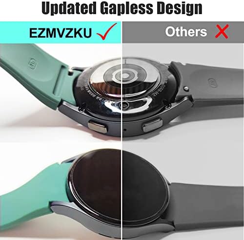 EZMVZKU 10 Paket Hiçbir Boşluk Bantları Galaxy İzle 4 & 5 40mm Spor Silikon Bant ile Erkekler için [6+8 Paket] uyumlu
