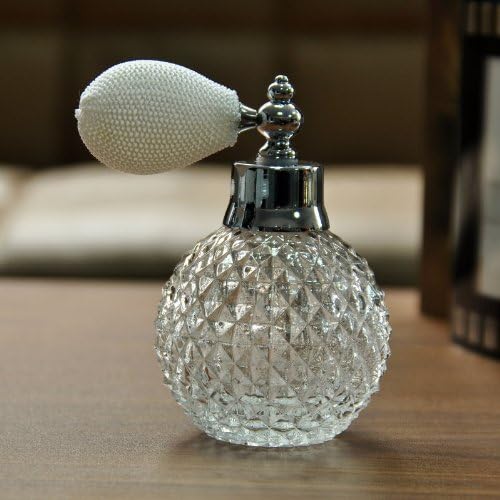 YUFENG 110 ml Boş Kristal Vintage Parfüm Yedek Sprey Şişe Atomizer Lüks Serisi (Beyaz)