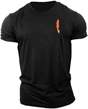 NQyIOS erkek Kısa Kollu T Shirt Hafif Yumuşak Atletik Ekip Boyun Tees Koşu Uzanmanız Rahat Düz Henleys T-Shirt