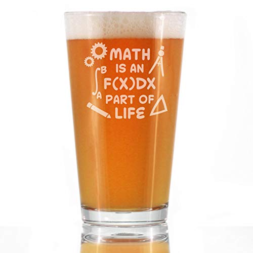 Matematik Hayatın Ayrılmaz Bir Parçasıdır - Bira Bardağı-Kadınlar ve Erkekler için Komik Matematik Nerd veya Öğretmen