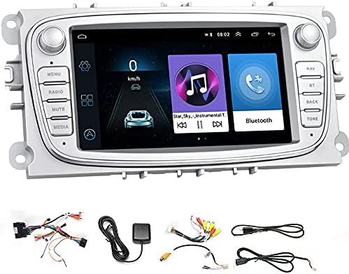 Araba Stereo Bluetooth 2 Din 7 Android 9.0 Araba Multimedya Oynatıcı Araba Radyo WiFi GPS Navigasyon Autoradio Ford