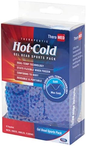 Theramed Jel Buz Paketi Boncukları - Çift Taraflı Yeniden Kullanılabilir Sıcak Soğuk Paket - Sırt, Kol, Diz, Omuz,