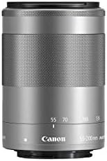 Canon EF-M 55-200mm f/4.5-6.3 Görüntü Sabitleme STM Zoom Objektifi (Gümüş) (Yenilendi)