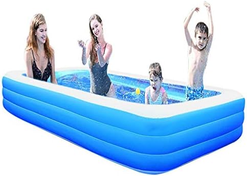 HTLLT Havuzları Yüzme Kürek Dikdörtgen 2.6 M Üç Katmanlı Basit ve Hızlı Ev Kapalı ve Açık Şişme Kullanımı kolay Yaz