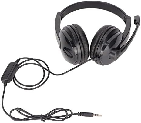 Jopwkuin Mikrofonlu Kulaklıklar-120° Çevrilmiş Oyun Kulaklığı PC, Gürültü Engelleme, Ses Ayarı, Empedans, Toz Geçirmez,