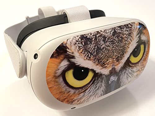Baykuş Çıkartması Meta / Oculus Quest 2 VR Kulaklık-Parlak vinil yapışkan