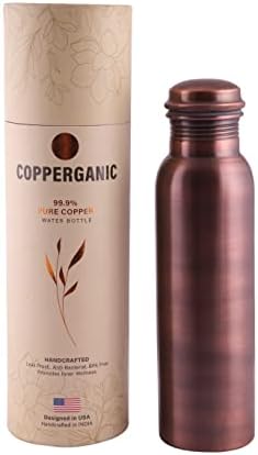 Copperganic Antika görünümlü bakır su şişesi 34 oz