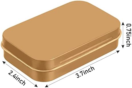 2 Adet Metal Menteşeli Teneke kutu konteyner Mini Taşınabilir Küçük Saklama Kabı Seti kapaklı Ev Depolama için 3.
