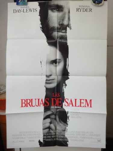 Orijinal Uluslararası İspanyol Film Afişi Pota Las Brujas De Salem Winona Ryder Daniel Day-lewis