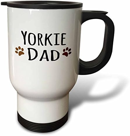 3 Damla Yorkie Köpek Baba Yorkshire Terrier Doggie Cins Köpek Sevgilisi Kahverengi Pençe Baskılar Evcil Hayvan Sahibi