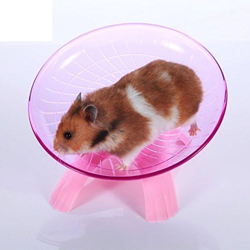 18cm Hamster Fare Çalışan Disk Uçan Daire egzersiz tekerleği Küçük Hayvanlar Kobay Kafesi Aksesuarları Mor