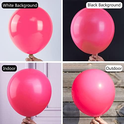 PartyWoo Sıcak Pembe Balonlar 50 adet ve Gül Pembe Yıldız Balonlar 6 adet