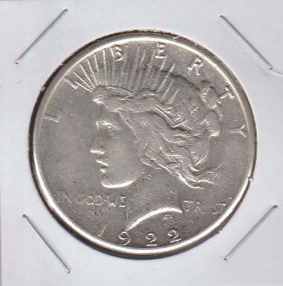1922 D Barış (1921-1935) (%90 Gümüş) 1 Dolar Çok İyi -