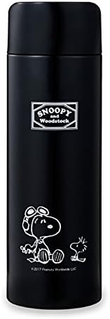 OSK Snoopy Doğrudan Paslanmaz Çelik Kupa Şişesi, 容量: 約490ml, siyah (siyah 19-3911tcx)