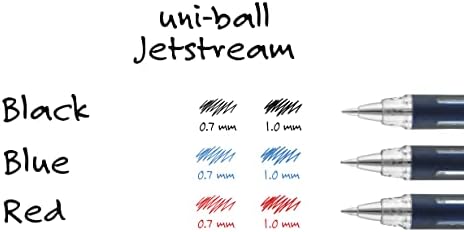 uni-ball Jetstream Tükenmez Kalemler, Kalın Nokta (1,0 mm), Mavi, 12 Sayı