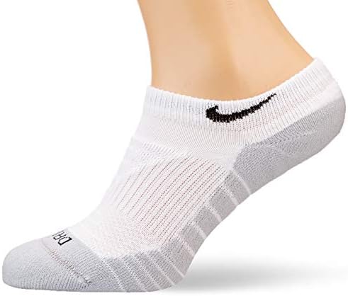 Nike Kadın Dri Fit Yastıklı No-Show Antrenman Çorapları 3'lü Atletik NİKW-DRİFİTCUSHİON-WHİTEWOL779.M