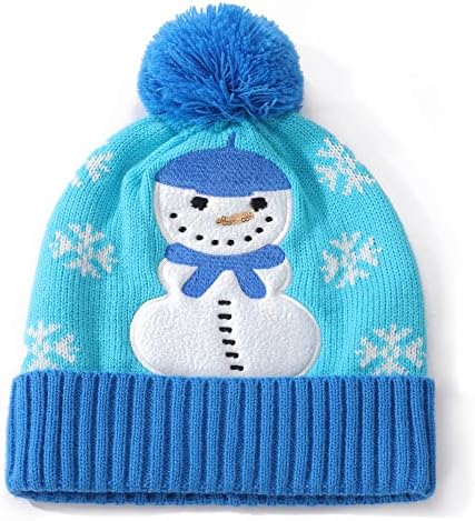 Feximzl Unisex Noel Şapka Kış Örme Tığ Bere Santa Şapka Kadın Erkek için
