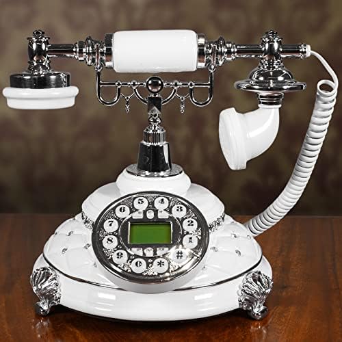 Retro Telefon, Butonlu Arama Klasik Dijital Vintage Sabit Telefon Ev, Otel, Banyo, Oturma Odası, Okul ve Ofis için