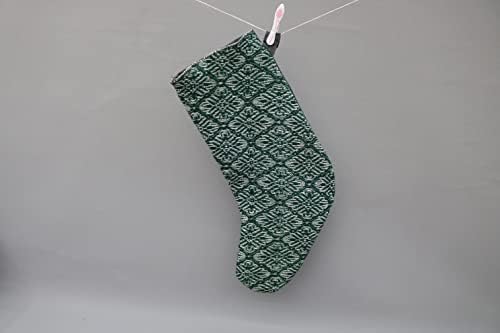 SARIKAYA Yastık Hediye Yılbaşı Çorabı, Yeşil Çorap, İşlemeli Yılbaşı Çorabı, Kilim Çorabı, Santa Cruz Çorabı, Yılbaşı