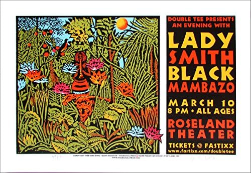 Lady Smith Siyah Mambazo Orijinal İmzalı Serigrafi Posteri Gary Houston