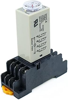 SVAPO H3Y-2 0-3 M Açma zaman geciktirme rölesi Zamanlayıcı DPDT 8 Pins Voltaj:220 v 110 V 24 V 12 V (Boyut: AC110V)