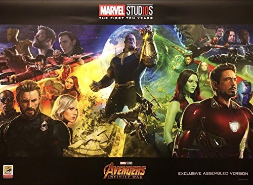 MARVEL'İN INFİNİTY savaşı 15.5 x 21 Orijinal Promosyon Film Afiş Ö. GDM 2018 Avengers