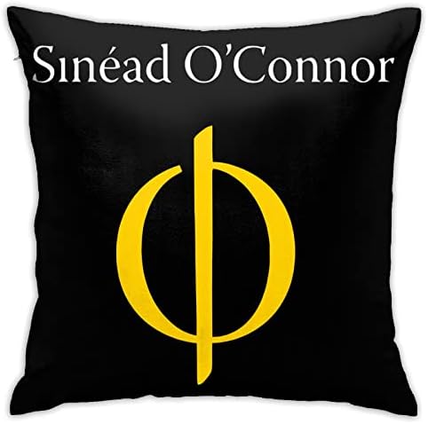 Halao Sinead Oconnor Logo Yastık Kılıfı Fermuarlı Yumuşak ve Rahat için Uygun Kanepe Ofis İç Dekorasyon