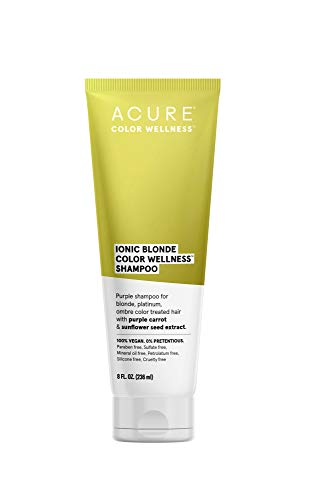 ACURE İyonik Sarışın Renk Sağlıklı Mor Şampuan / %100 Vegan | Performansa Dayalı Saç Bakımı / Mor Havuç ve Ayçiçeği