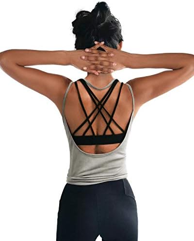 OYANUS Bayan Yaz Egzersiz Üstleri Seksi Backless Yoga Gömlek Aç Geri Activewear Koşu Spor Salonu Hızlı Kuru Tankı