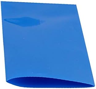 Yeni Lon0167 35mm düz özellikli genişliği 10 M uzunluk güvenilir etkinlik PVC ısı borusu Shrink mavi 18650 piller