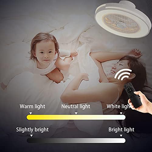 Işık ve uzaktan kumandalı NEOCHY çocuk tavan vantilatörü Zamanlayıcı ile Sessiz 3 Hız Yatak odası Led kısılabilir