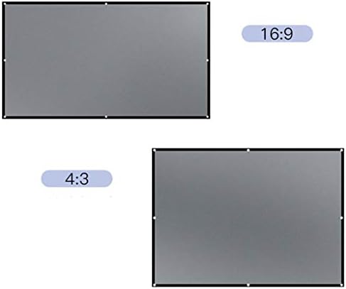 CXDTBH katlanır projektör perdesi Polyester yumuşak basit perde katlanır film perde projektör ev açık Anti-ışık perdesi