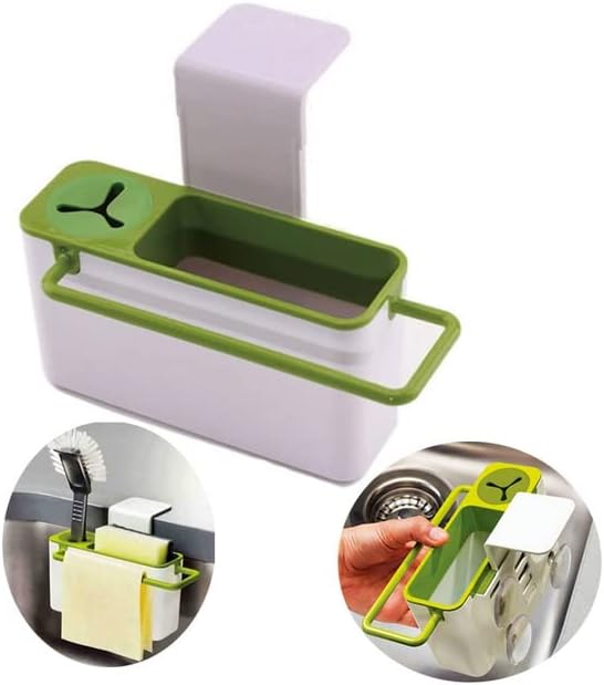 Kolay Mutfak vantuzlu bileyici Fırça Sünger Lavabo Drenaj Plastik Tutucu Havlu Askısı saklama kutusu Temizleme Aracı