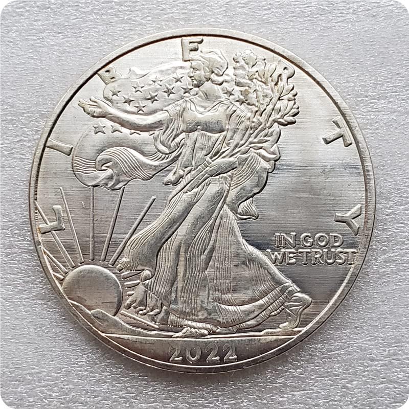 Antika el sanatları 17 Farklı Yıl Kabartmalı özgürlük heykeli Hatıra paraları Gümüş Dolar Çapı 39mm