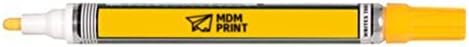 MDMprint Kalıcı Kalıcı boya kalemi / Vana Eylem, Orta Ucu, Sarı Renk Aile, Boya PK-5