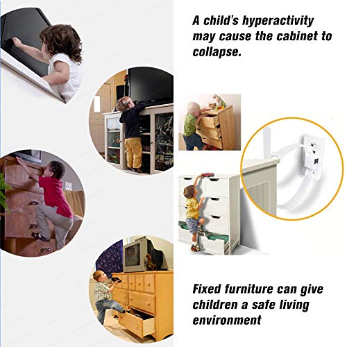 10 Takım Mobilya Anti-Ucu Askısı duvar çapası Kiti Dolap Tuvalet Masası Sabitleme Bebek Geçirmez Evcil Hayvan Güvenliği