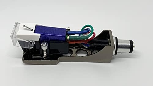 Mavi Kartuş ve Stylus, iğne ve Titanyum Headshell için montaj cıvataları ile Pioneer PL50, PL518, PL512, PL530, PL630,