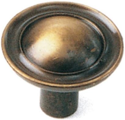 Laurey 75905 1 1/2 İnç Klasik Gelenekler Büyükelçi Düğmesi, Antika Pirinç