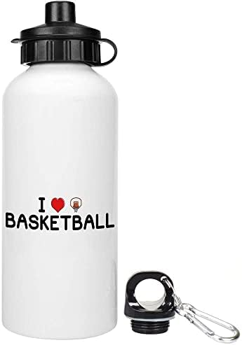 Azeeda 600ml 'Basketbolu Seviyorum' Yeniden Kullanılabilir Su / içecek Şişesi (WT00055124)