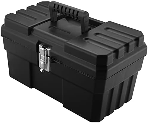 Akro-Mıls 09514 ProBox 14 İnç plastik alet kutusu Araçları, Hobi veya Zanaat Depolama Araç Kutusu Çıkarılabilir Tepsi,