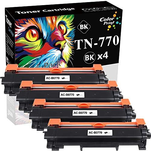 ColorPrint Uyumlu TN-770 Toner Kartuşu Brother TN770 TN 770 TN760 TN730 için Yüksek Verimli Yedek HL-L2370DW HL-L2370DWXL