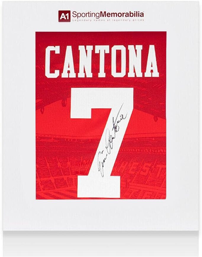 Eric Cantona İmzalı Manchester United Forması-1996, Ev Sahibi, 7 Numara-Hediye Kutusu-İmzalı Futbol Formaları
