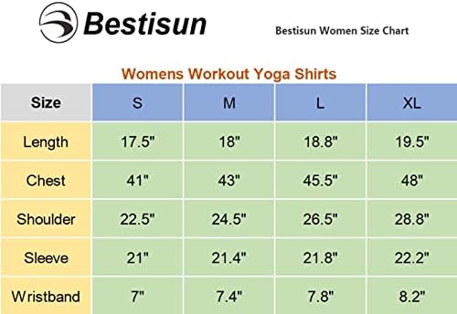 Bestısun Uzun Kollu Kırpılmış Egzersiz Gömlek Atletik Spor Yoga Kırpma Üstleri Kadınlar için
