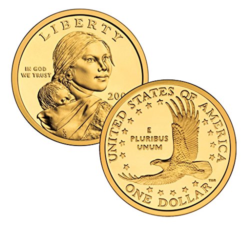 2005 P, D Kızılderili (Sacagawea/Altın) Dolar 2 Sikke Seti Dolaşımsız